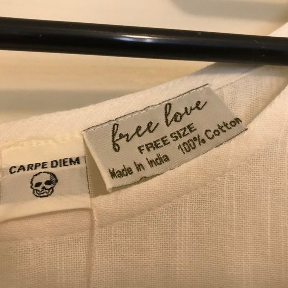 Tree of Life Assan dress – white cotton broderie anglaise – free size – NWT - Picture 4 of 6